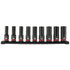 Milwaukee 9PC SHOCKWAVE Impact Duty 1/2" Drive Metric Deep 6 Point Socket Set