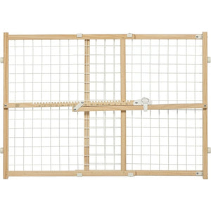 MidWest Wire Mesh Wood Presuure Mount Pet Safety Gate - 24" tall - 1 count