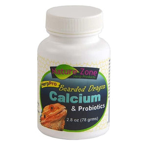 Nature Zone Herp Pro Bearded Dragon Calcium and Probiotics - 2.8 oz