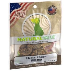 Loving Pets Natural Value Chicken Nuggets - 1.5 oz