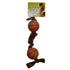 Li'l Pals Plush Basketball Plush Tug Dog Toy - Brown - Basketball Plush Tug Dog Toy