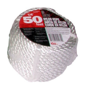 Baron Manufacturing White Twisted Nylon Rope