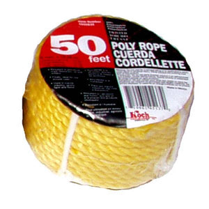 Baron Manufacturing 1/4" x 50' Twisted Poly Rope