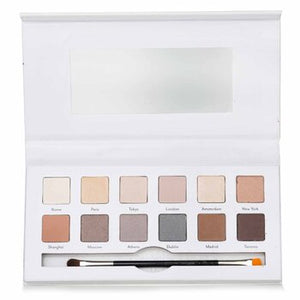 Around the World Eye Shadow Palette (12x Eye Shadow, 1x Shadow Brush)