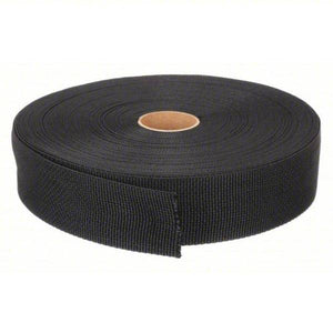 Baron Manufacturing 1" Black Nylon Strap Spool