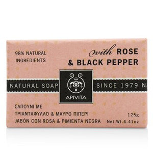 Natural Soap With Rose &amp; Black Pepper