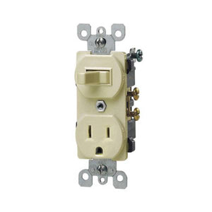 Leviton Single Pole Switch and Grounding Receptacle