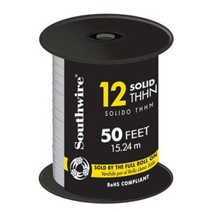 Southwire 50' 12 Solid THHN Copper Conductor Cable