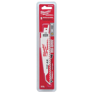 Milwaukee 5-Pack 6" 5 TPI The Ax Sawzall Blades