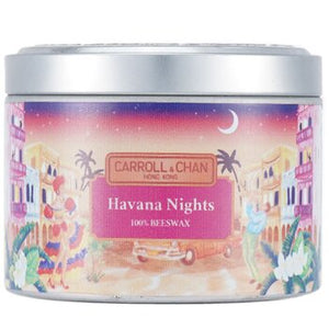 100% Beeswax Tin Candle - Havana Nights