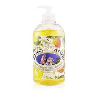 Dolce Vivere Vegan Liquid Soap - Capri - Orange Blossom, Frosted Mandarine &amp; Basil