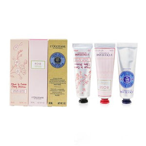 Lovelier Hands Set: 2xRose Hand Cream 30ml+2x Shea Butter Hand Cream 3ml+2x Cherry Blossom Hand Cream 30ml