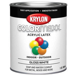 Valspar 1 Quart White Gloss COLORmaxx Brush-On