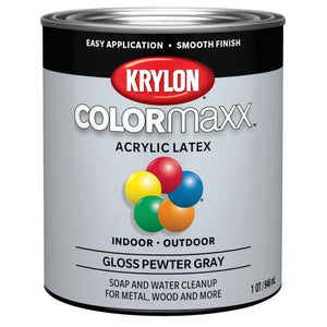 Valspar 1 Quart White Gloss COLORmaxx Brush-On