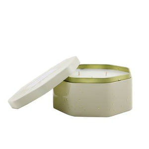 3 Wick Octagon Tin Candle - Coconut Papaya