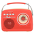 Supersonic Multi-Function Bluetooth Retro Speaker with Rechargeable Battery