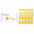 Nail Sticker (Yellow) - # Mango Smoothie Pedi