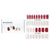 Nail Sticker (Red) - # Brillante Burgundy Nail