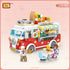 LOZ Mini Blocks - Pizza Car Building Bricks Set