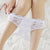 Seductive sheer women's opening panties - # White Medium