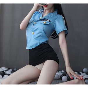 Hot policewoman sexy lingerie set