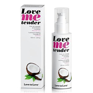 Love Me Tender Luscious &amp; Heating Massage Oil - Coconut