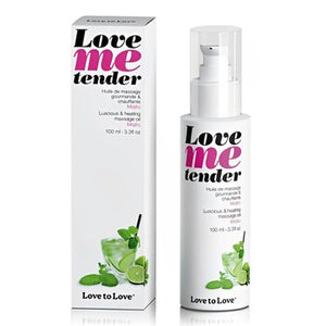 Love Me Tender Luscious &amp; Heating Massage Oil - Mojito