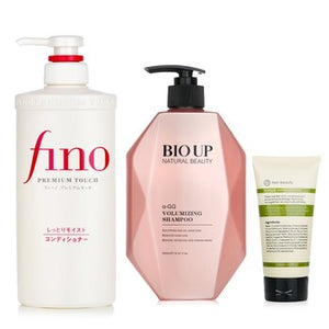 Shiseido Hair Conditione 550ml + Natural Beauty BIO UP Shampoo 500ml + mori beauty  Hair Mask 180ml