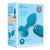 Vibrating Jewel Anal Plug S/M - # Teal