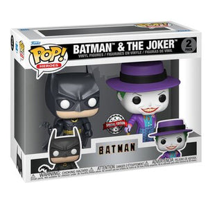 POP! Heroes: Batman(1989) - Joker &amp; Batman Toy Figures