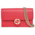 Icon GG Interlocking Wallet On Chain Red Crossbody Bag 615523