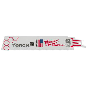 Milwaukee 5-Pack 6" 14 TPI The Torch SAWZALL Blades