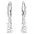 Attract Trilogy hoop earrings 5416155 - Round cut, White, Rhodium plated
