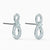 Swarovski Infinity drop earrings 5518880- Infinity, White, Rhodium plated