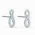 Swarovski Infinity drop earrings 5518880  - Infinity, White, Rhodium plated