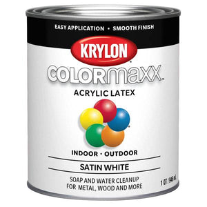 Valspar 1 Quart White Gloss COLORmaxx Brush-On