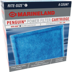 Marineland Penguin Power Filter Cartridge Rite-Size C - 6 Pack