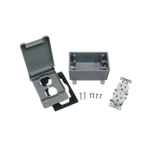 Bell Outdoor Single Gang Vertical Duplex Kit