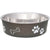 Loving Pets Stainless Steel & Espresso Dish with Rubber Base - Medium - 6.75