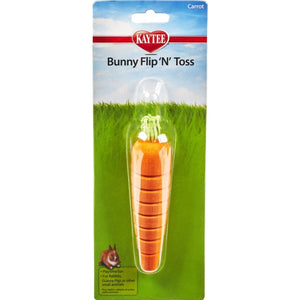 Kaytee Bunny Flip'N' Toss Toy - 1 Pack - (1.25"L x 1.25"W x 6"H)
