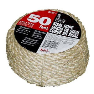 Baron Manufacturing 1/4" x 50' Twisted Sisal Rope