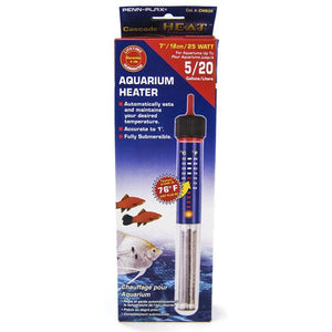 Penn Plax Cascade Submersible Heat Aquarium Heater - 25 Watts - 7" Long (10 Gallons)