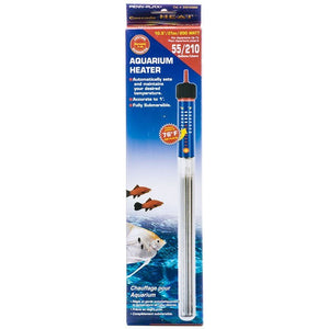 Penn Plax Cascade Submersible Heat Aquarium Heater - 200 Watts - 10" Long (55 Gallons)