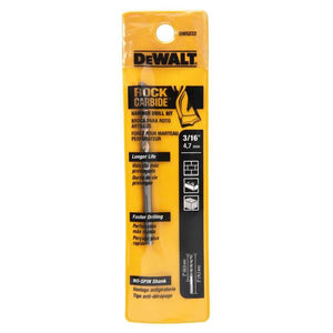 DEWALT 3/16"x6" Percussion Masonry Drill Bit