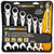 GearWrench 7-Piece 72-Tooth 12 Point Flex Head Ratcheting Combination Wrench Set