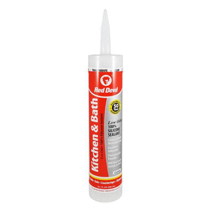 Red Devil 10.1 oz Kitchen/Bath Low-Odor Silicone Sealant