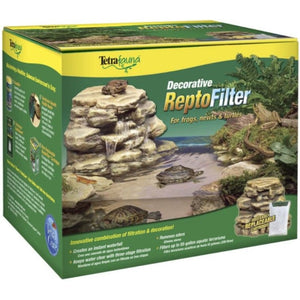 Tetrafauna Rock Perch Decorative ReptoFilter - 90 GPH - 11"L x 9.5"W x 8.25"H (Up to 55 Gallon Tank)