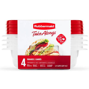 Rubbermaid 4-Pack Square TakeAlongs