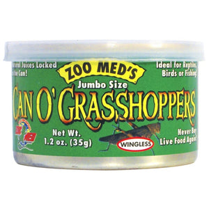 Zoo Med Can O' Jumbo Sized Grasshoppers - 1.2 oz