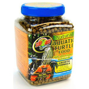 Zoo Med Natural Aquatic Turtle Food - Growth Formula Pellets - 7.5 oz